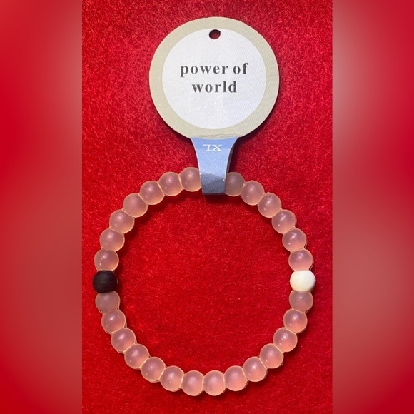 Power of World Other - Bracelet Power of World Size XL 2.75” Wide NEW Clear/Black/White